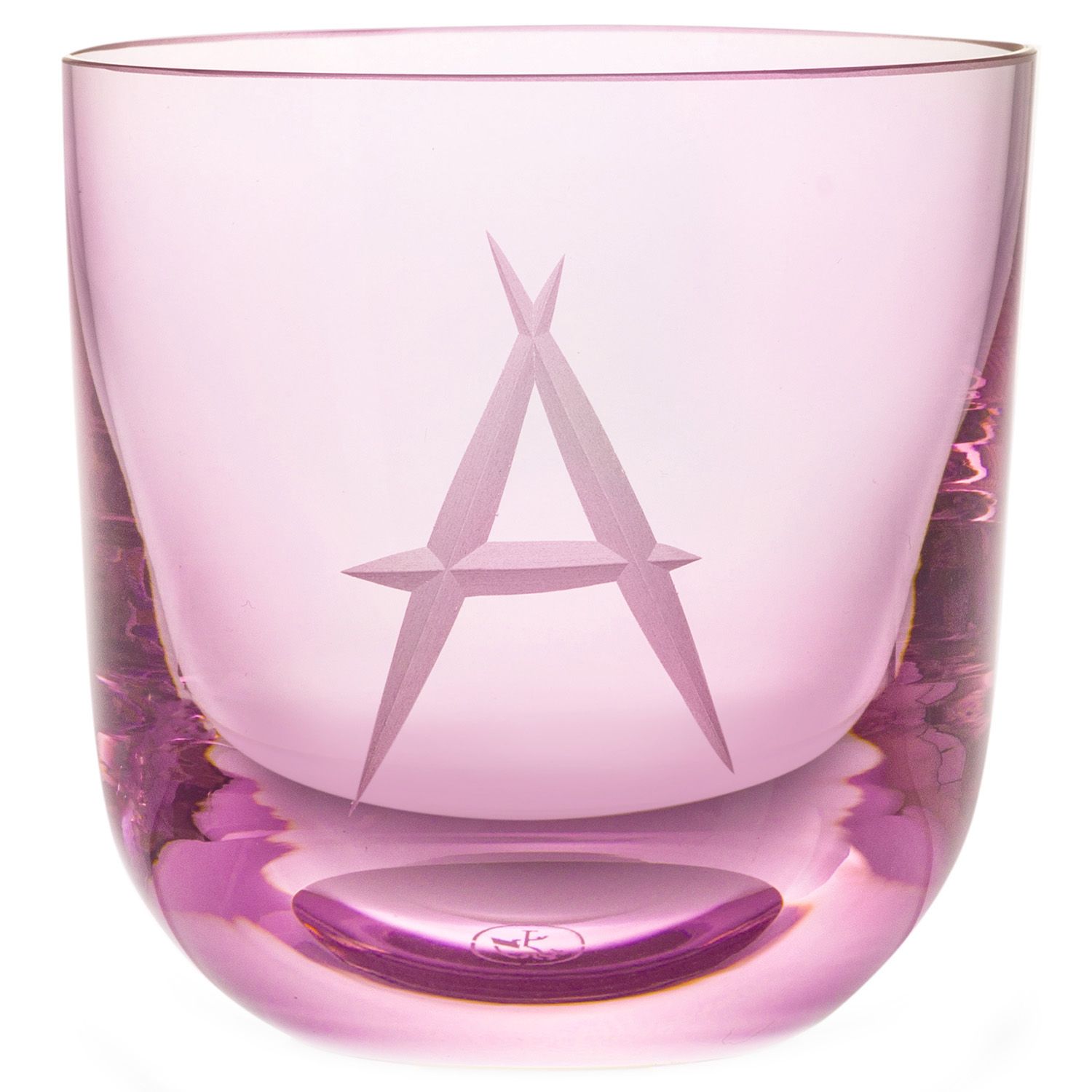 Rückl designové sklenice na vodu ABC Crystal Glass Pink - DESIGNPROPAGANDA