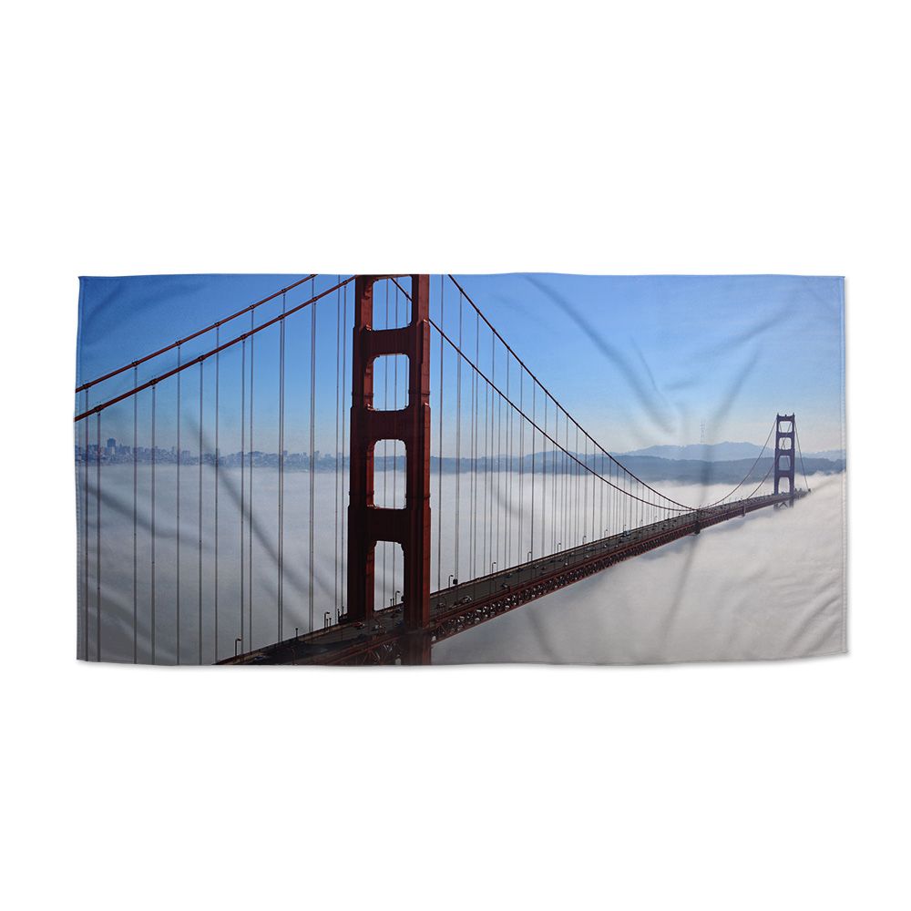 Ručník SABLIO - Golden Gate v mlze 50x100 cm - E-shop Sablo s.r.o.