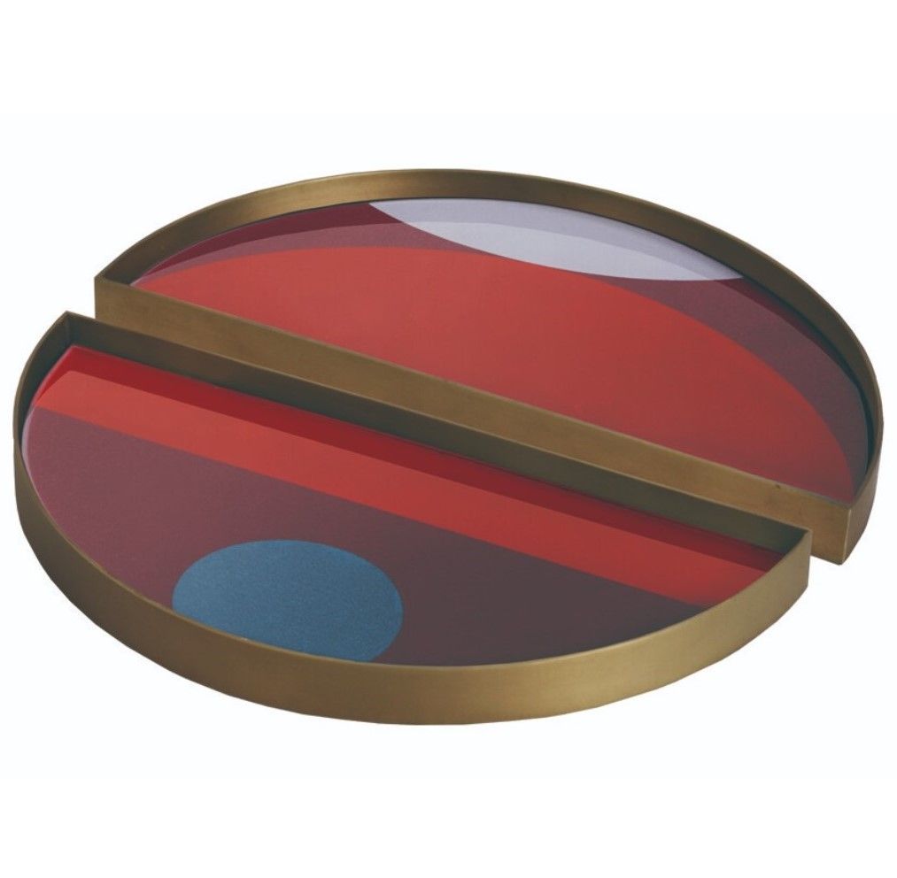 Ethnicraft designové podnosy Half Moon Glass Tray - DESIGNPROPAGANDA