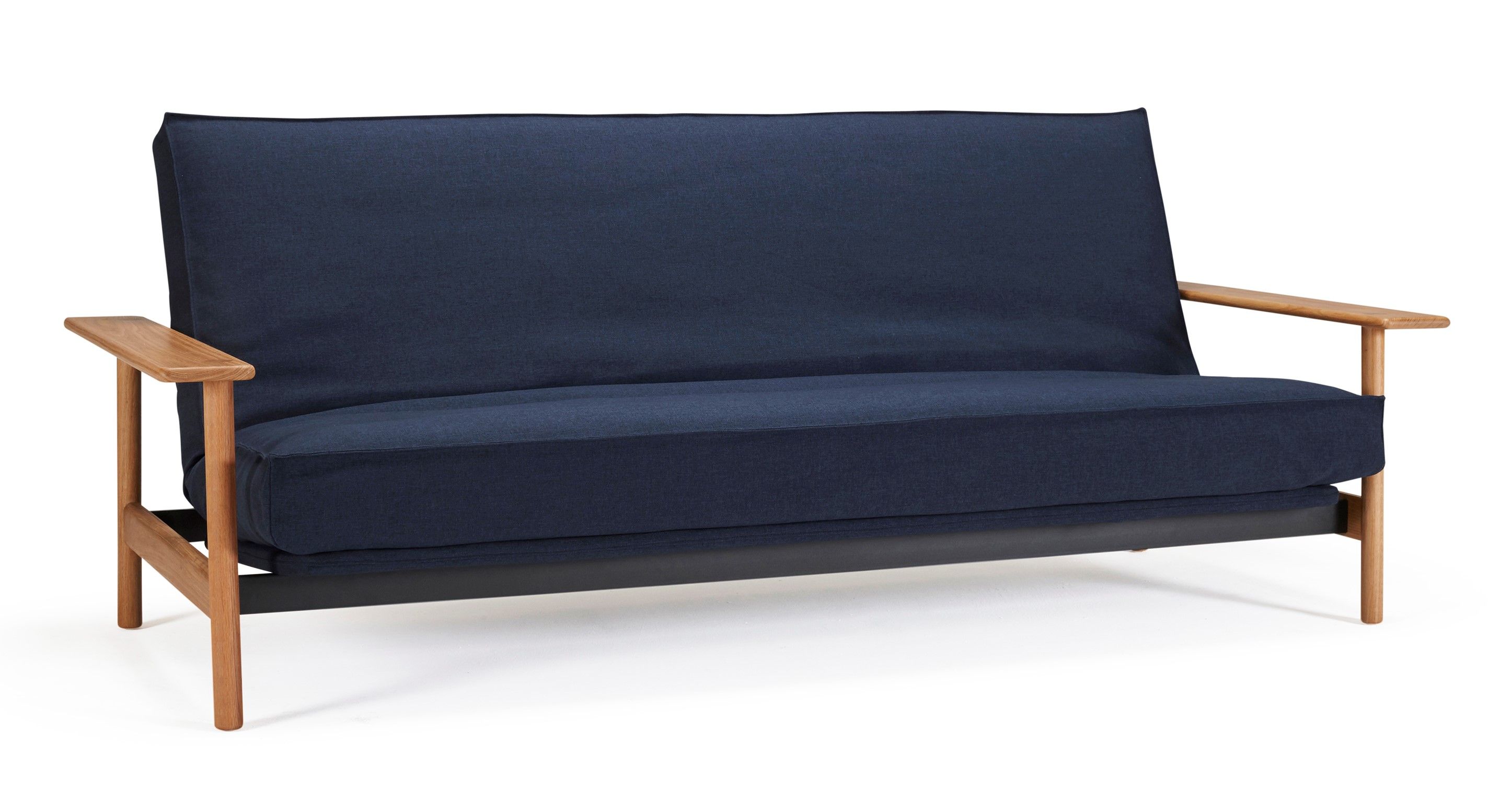 INNOVATION - Rozkládací sedačka BALDER tmavě modrá - snímatelný potah - 