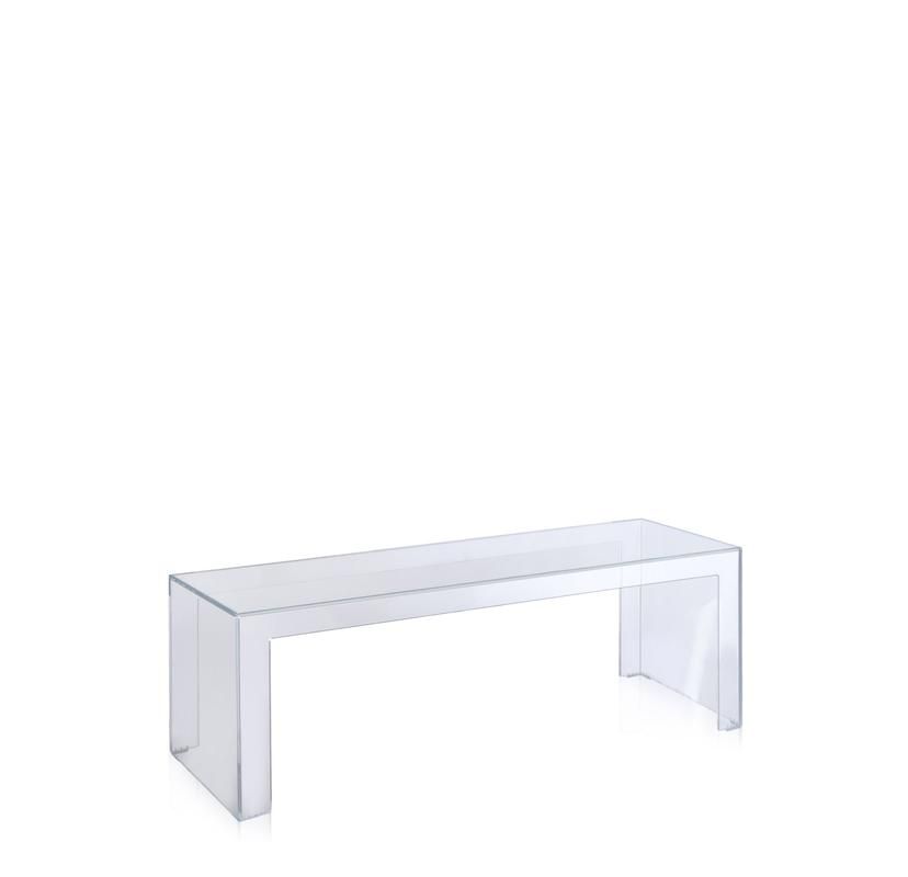 Kartell - Konferenční stolek Invisible Side - 120x40 cm - 