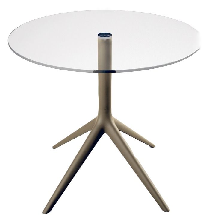 VONDOM - Konferenční stolek MARI-SOL, skleněná deska - různé velikosti (čtyřramenná podnož) - 