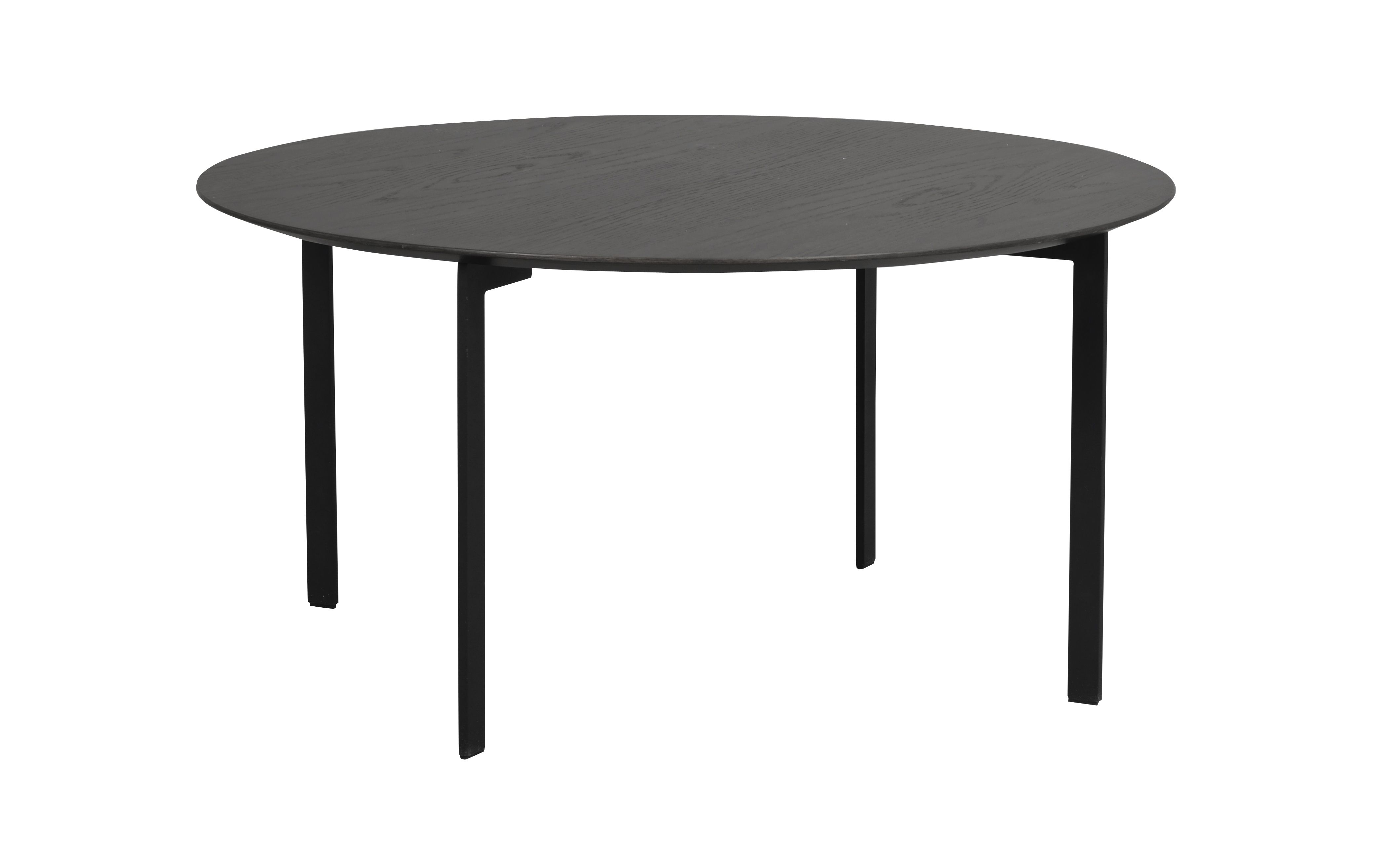 ROWICO kulatý konferenční stolek SPENCER tmavý ø90 cm - iodesign.cz