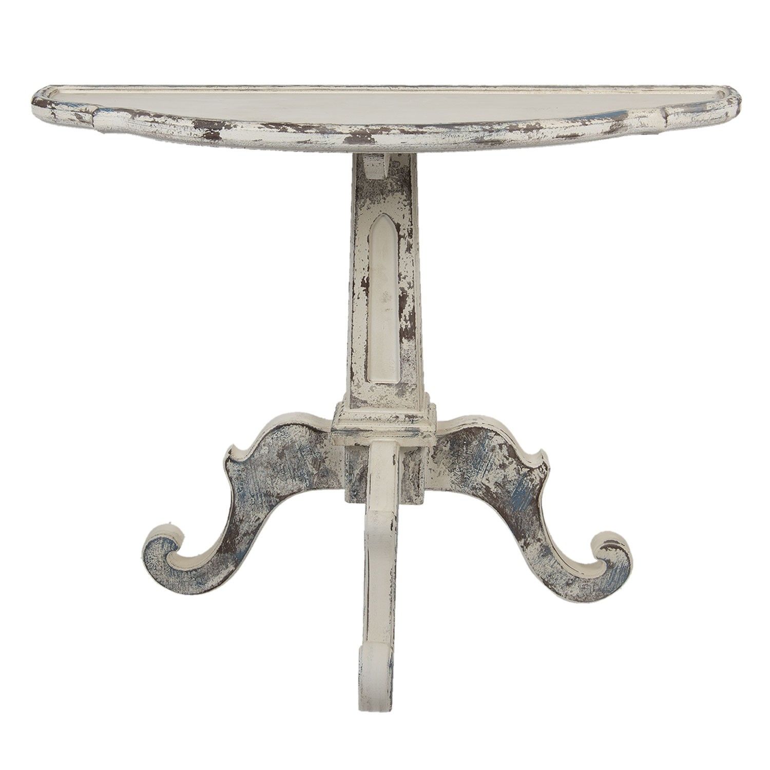 Béžový antik dřevěný odkládací konzolový stůl Henriette - 100*42*84 cm Clayre & Eef - LaHome - vintage dekorace