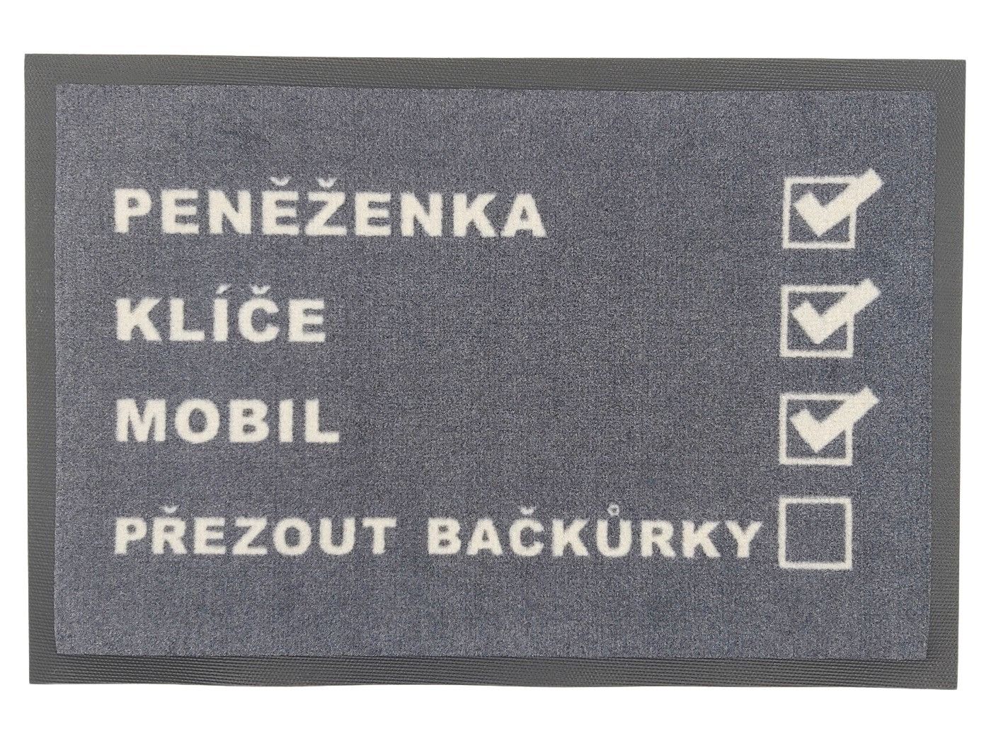 Mercury Flooring Rohožka Checklist 40x60 cm - 40x60 cm - Mujkoberec.cz