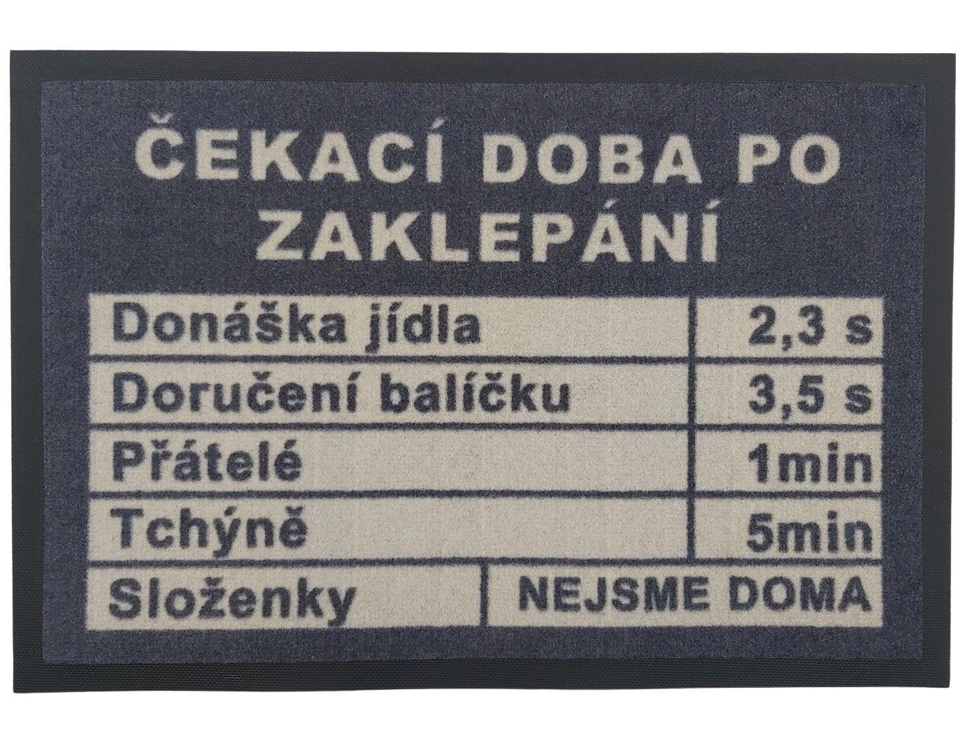 GDmats koberce Rohožka Čekací doba 40x60 cm - 40x60 cm - Mujkoberec.cz