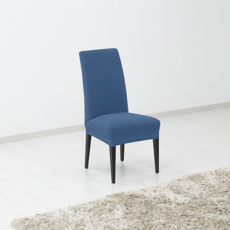 Forbyt Napínací potah na židle Denia modrá, 40 x 60 cm, sada 2 ks - 4home.cz