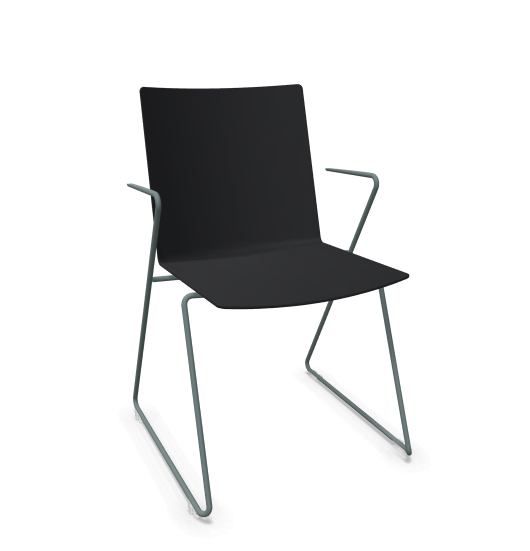 WIESNER HAGER - Konferenční židle BATCH 6802 - s područkami plastová - 