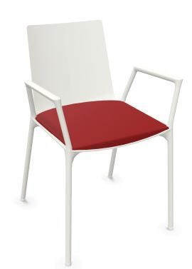 WIESNER HAGER - Konferenční židle MACAO 6837 - s područkami a čalouněným sedákem - 