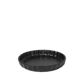 Kameninová zapékací forma na koláč průměr 25 cm Broste VIG  - černá