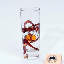 Nápojové sklo - štamprle 0,05 l Opice