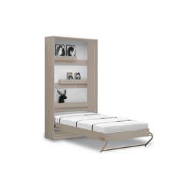 Vertikální sklápěcí postel 90x200 Basic New Elegance congo / kašmír