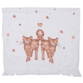 Froté ručník s kočičkami Kitty Cats - 40*66cm Clayre & Eef