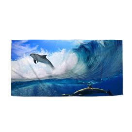 Ručník SABLIO - Delfíni ve vlnách 50x100 cm