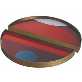 Ethnicraft designové podnosy Half Moon Glass Tray