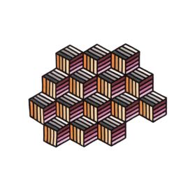 GAN designové koberce Parquet Hexagon (153 x 203 cm) DESIGNPROPAGANDA