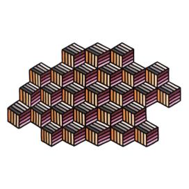 GAN designové koberce Parquet Hexagon (188 x 305 cm) DESIGNPROPAGANDA