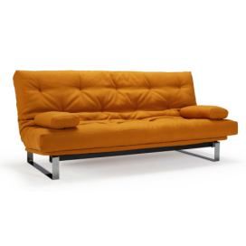 INNOVATION - Rozkládací sedačka MINIMUM oranžová - nesnímatelný potah