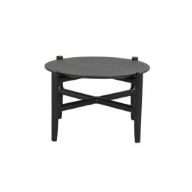 ROWICO Dřevěnný konferenční stolek HOLTEON malý černý
