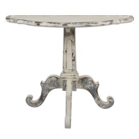 Béžový antik dřevěný odkládací konzolový stůl Henriette - 100*42*84 cm Clayre & Eef