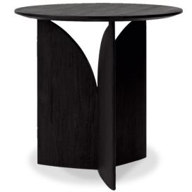 Ethnicraft designové odkládací stolky Teak Fin Black Table