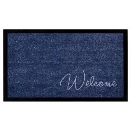 Mujkoberec Original Protiskluzová rohožka Welcome 105373 Blue - 45x75 cm
