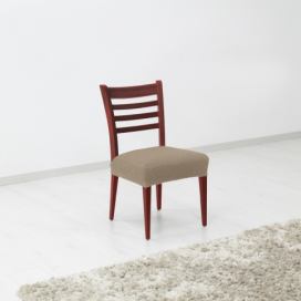 Forbyt Napínací potah na sedák židle Denia oříšková, 45 x 45 cm, sada 2 ks