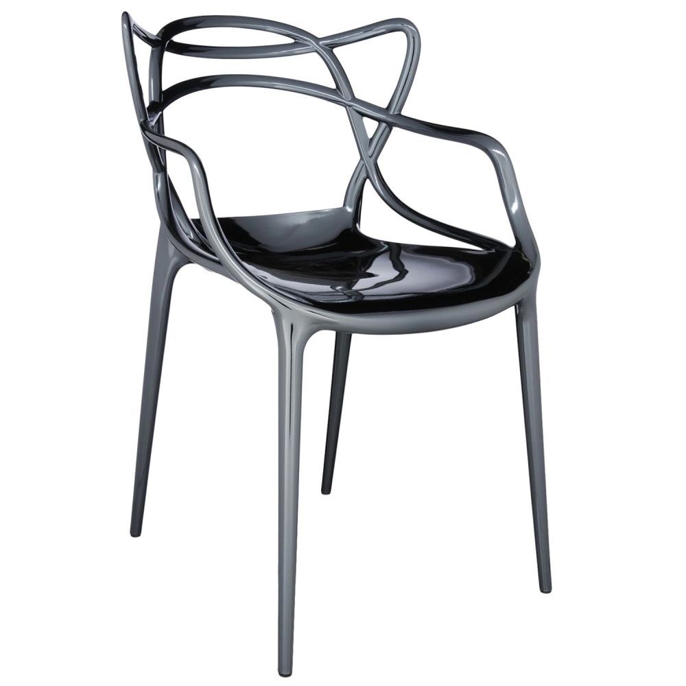 Výprodej Kartell designové židle Masters - titanová - DESIGNPROPAGANDA