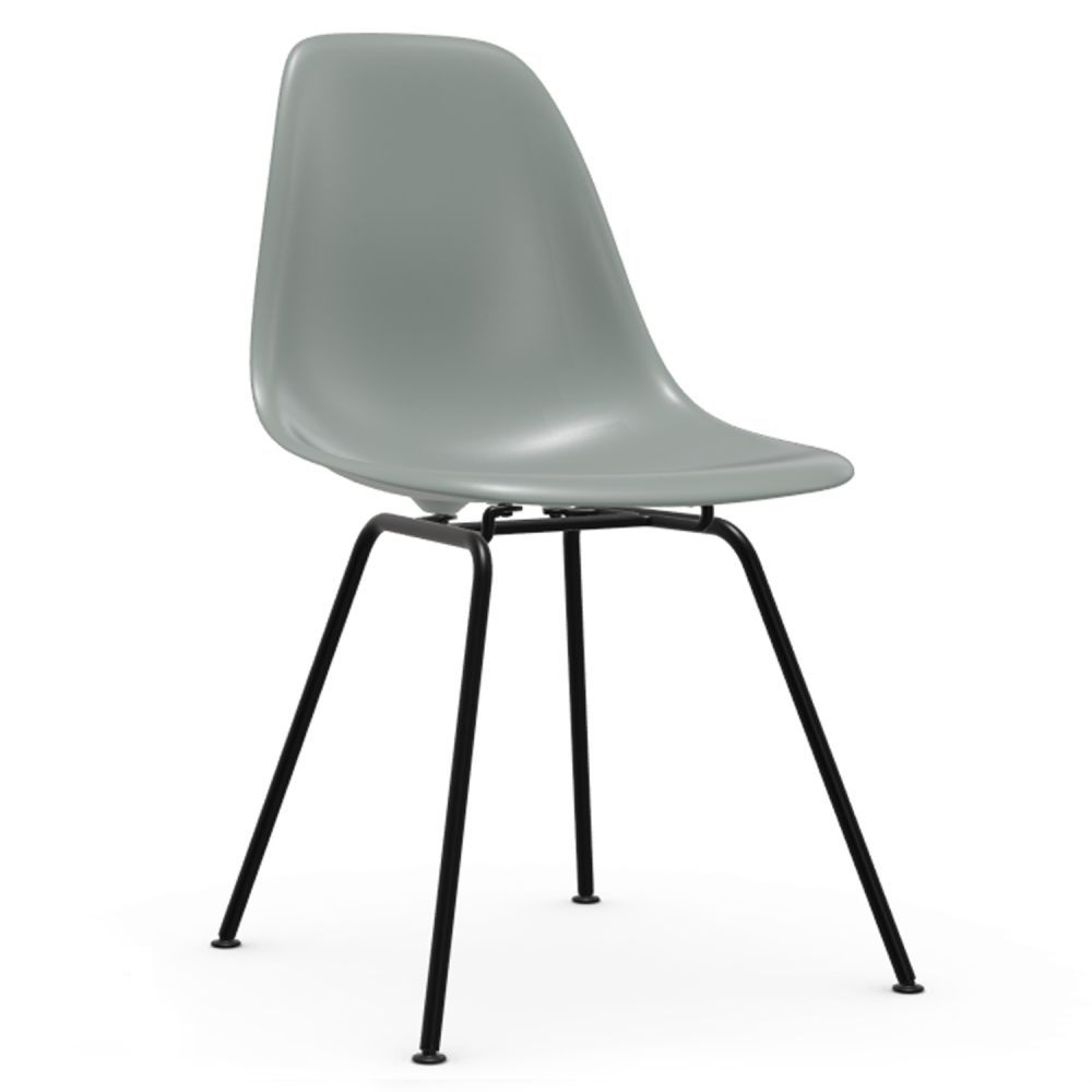 Výprodej Vitra designové židle DSX (bílá skořepina, čalouněný sedák látka kat. Hopsak Warm Grey/ Ivory, podnož pochromovaná, klu - DESIGNPROPAGANDA