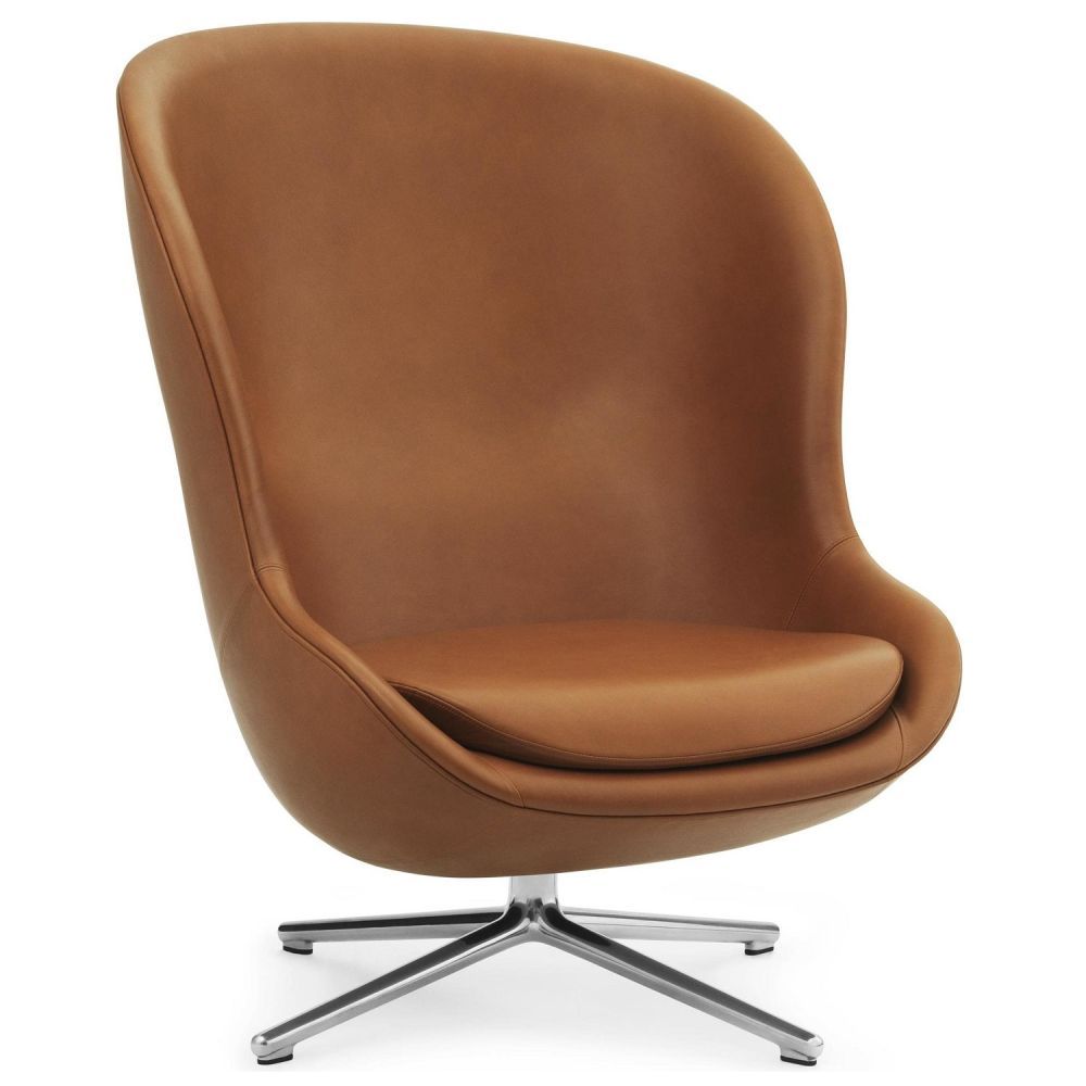 Normann Copenhagen designová křesla Hyg Lounge Chair High Alu - DESIGNPROPAGANDA