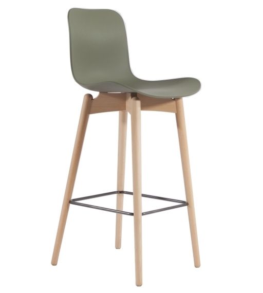 Norr 11 designové barové židle Langue Bar Chair (výška sedáku 65 cm) - DESIGNPROPAGANDA
