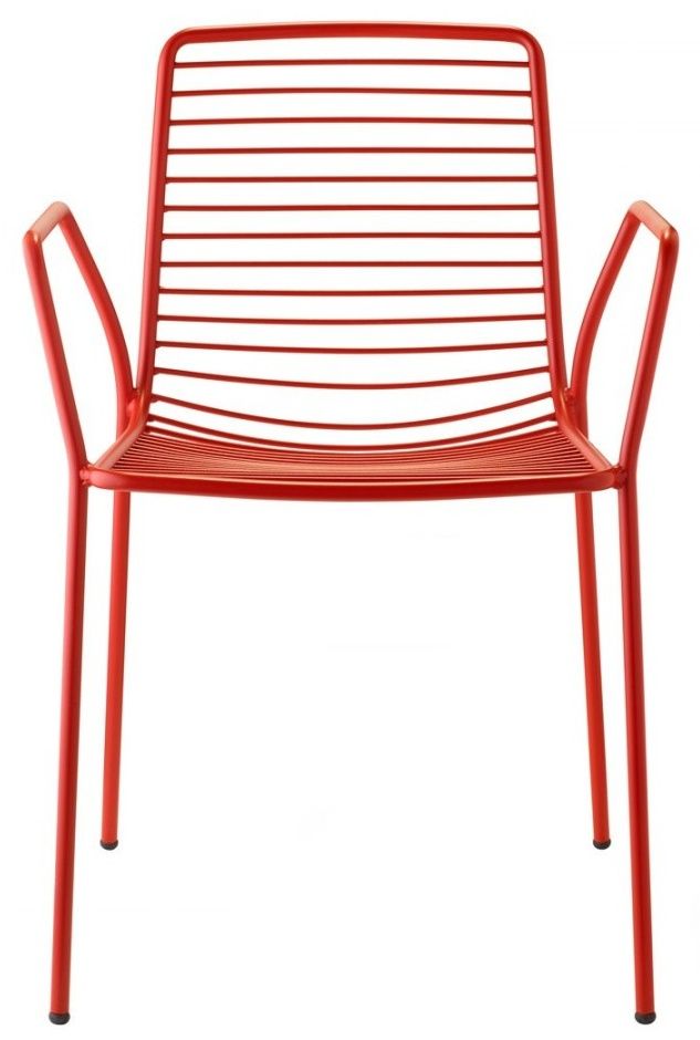 SCAB - Židle SUMMER s područkami - červená - 