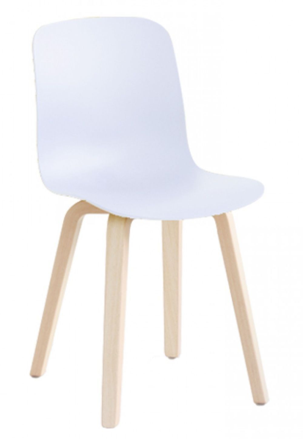 MAGIS - Židle SUBSTANCE s dřevěnou podnoží - jasan / bílá - 