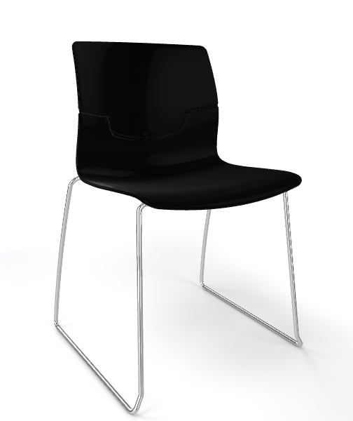 GABER - Židle SLOT FILL S - černá/chrom - 