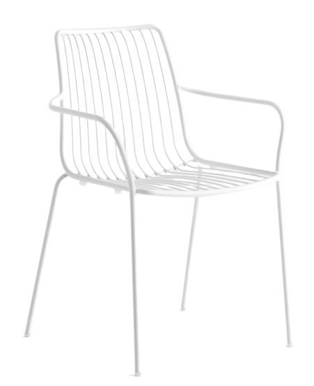 PEDRALI - Židle s vysokou opěrkou a područkami NOLITA 3656 DS - bílá - 