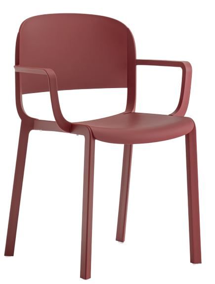 PEDRALI - Židle s područkami DOME 265 DS - červená - 