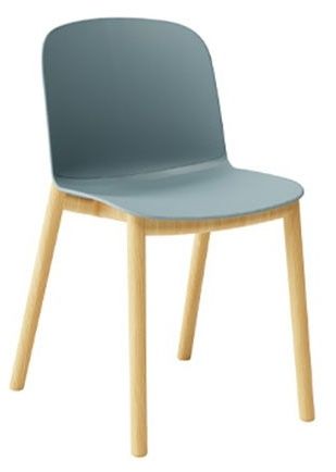 INFINITI - Židle RELIEF s dřevěnou podnoží - 