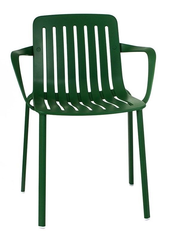 MAGIS - Židle PLATO s područkami - zelená - 