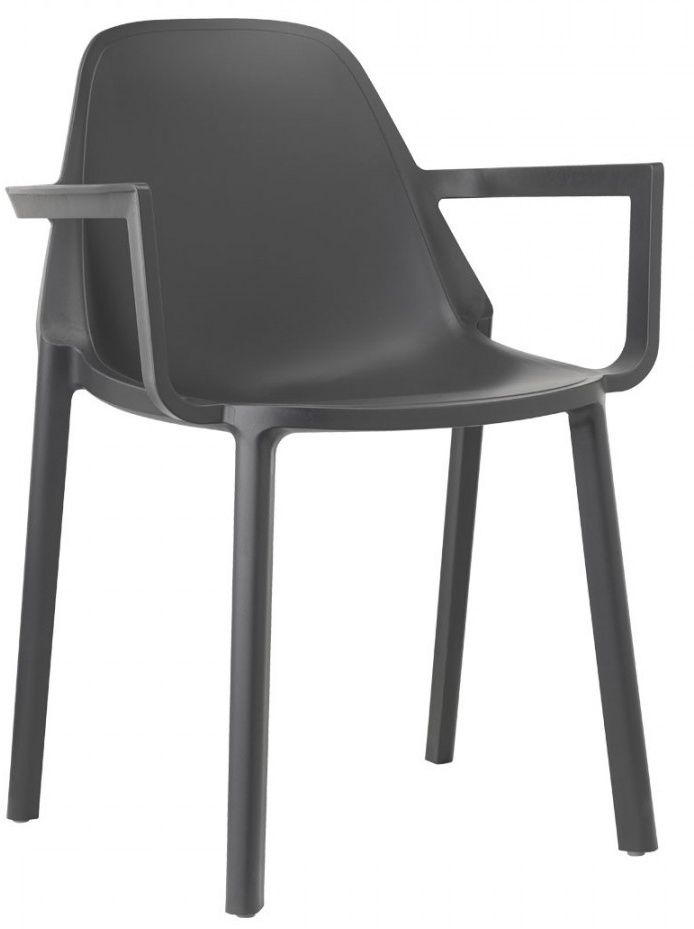 SCAB - Židle PIU s područkami - antracitová - 