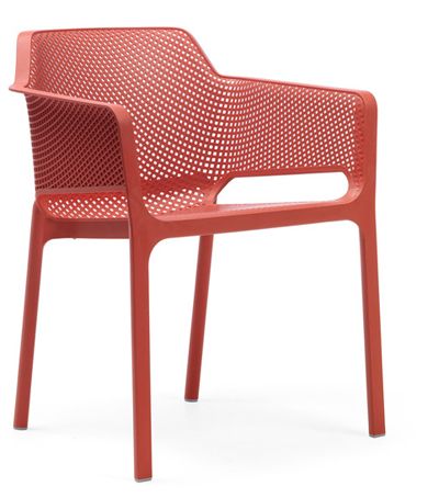 NARDI GARDEN - Židle NET korálově červená - 
