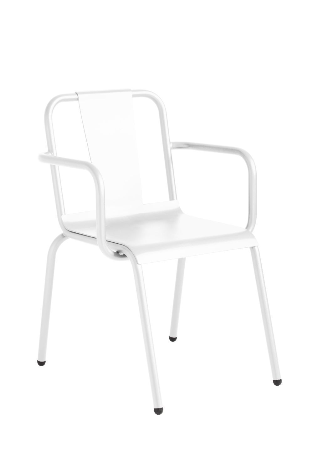 ISIMAR - Židle NÁPOLES s područkami - bílá - 
