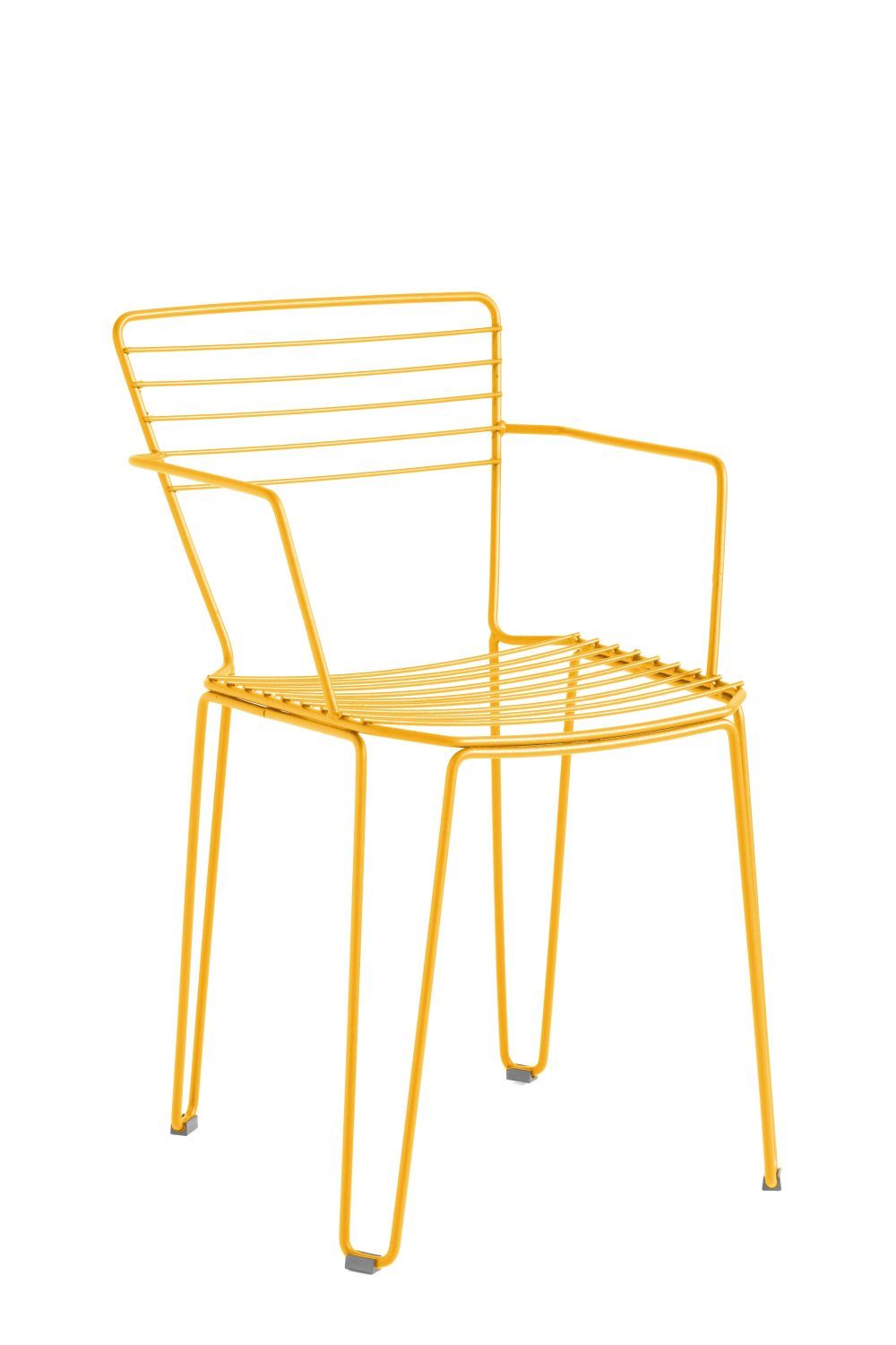 ISIMAR - Židle MENORCA s područkami - žlutá - 