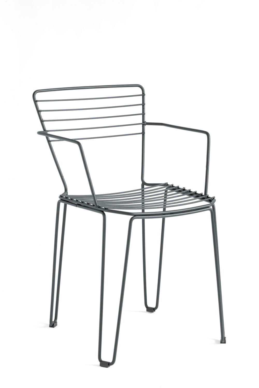 ISIMAR - Židle MENORCA s područkami - šedá - 