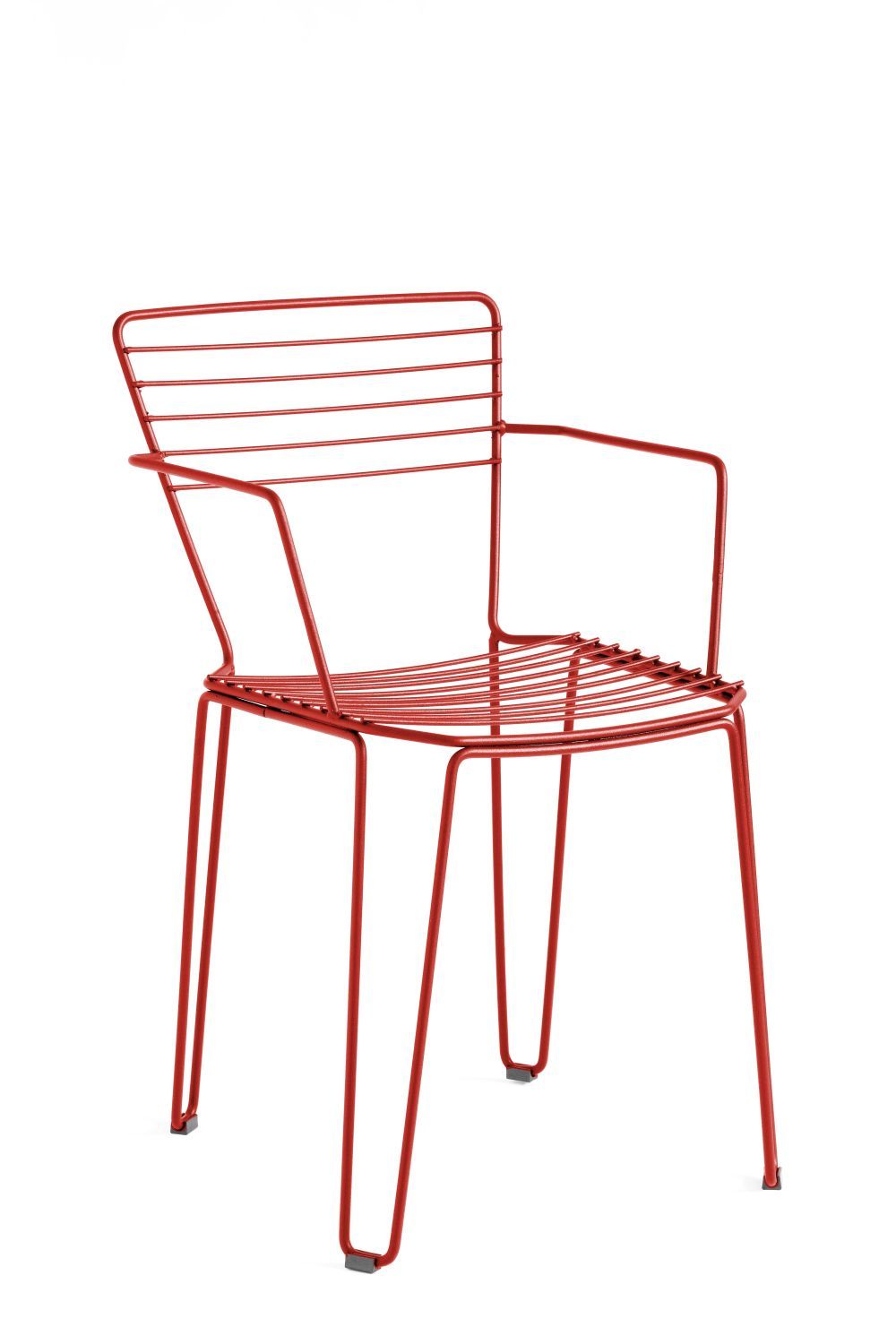 ISIMAR - Židle MENORCA s područkami - červená - 