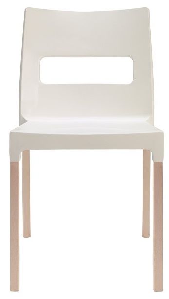 SCAB - Židle MAXI DIVA NATURAL - bílá/buk - 