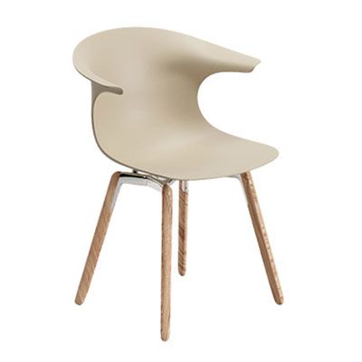 INFINITI - Židle LOOP MONO s dřevěnou podnoží - 