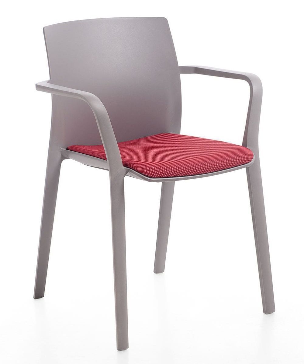 KASTEL - Židle KLIA s čalouněným sedákem a područkami - 