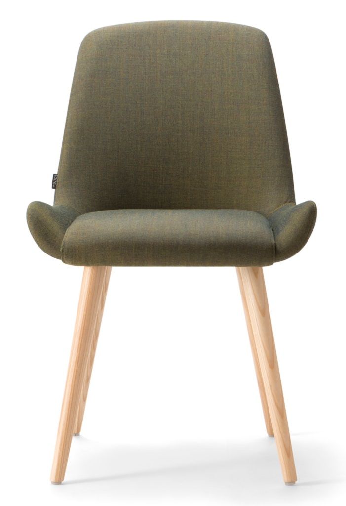 TORRE - Židle KESY s dřevěnou podnoží - 