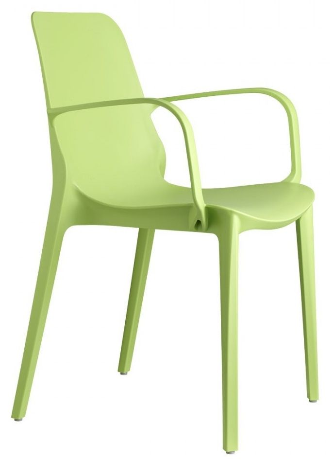 SCAB - Židle GINEVRA s područkami - zelená - 
