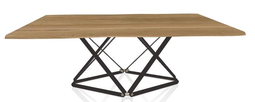 BONTEMPI - Dřevěný stůl DELTA, 200/250x106 cm - 